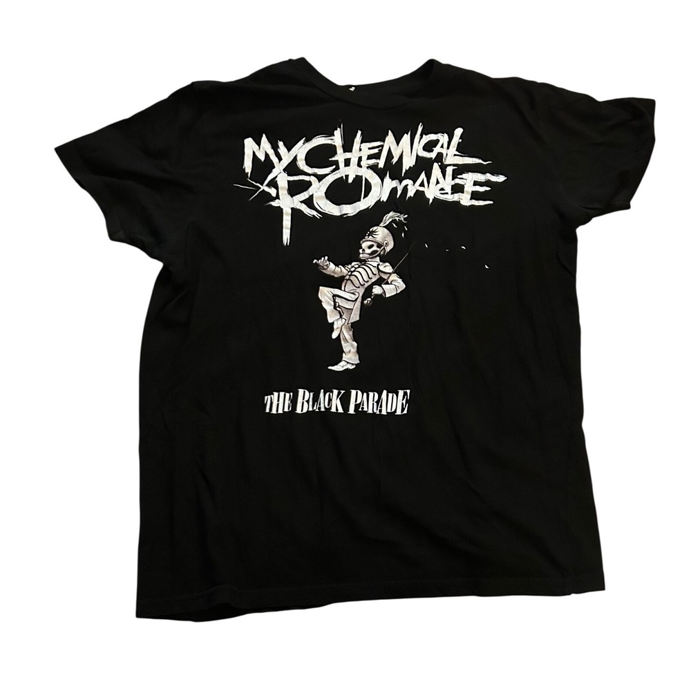 My Chemical Romance The Black Parade Graphic T-Shirt Black Emo Rock Band Tee L